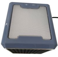 Керамічний інфрачервоний обігрівач Handy Heater Pure Warmth RD-08 1200W, настільний тепловентилятор c LED підсвічуванням, електрообігрівач Чорний