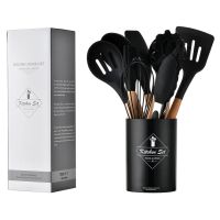 Універсальний набір кухонних силіконових приладдя 12шт Kitchen Set, силіконовий кухонний набір з підставкою на 12 предметів Кітчен Сет