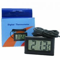 Цифровий термометр TPM - 10 з LCD виносний датчик dc-1 електронний градусник з виносним датчиком температури від-50 до + 80 C на батарейках Чорний