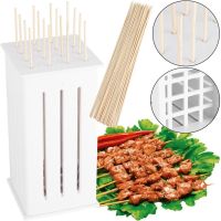 Приспособление для быстрого нанизывания шашлыка Brochette Express бамбуковые шпажки 11*11, палочки для шашлыка, форма для нарезки мяса, шашлычница