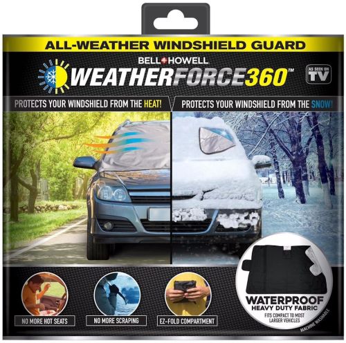Захисна накидка від замерзання на лобове скло авто Weather Force 360 всесезонний килимок чохол на лобове скло від снігу, льоду і сонця 160х120 см
