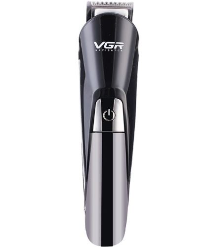 Аккумуляторная беспроводная машинка триммер VGR V-012 для стрижки волос, бороды, носа и ушей, профессиональный набор для тела 6 в 1 с насадками 5W