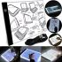 Світловий графічний планшет A4-F-USB для малювання та копіювання з LED-підсвіткою, Світлодіодна дошка для малюнків 3 режими яскравості від USB чорна
