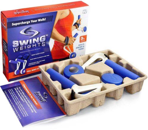 Гантелі-обважнювачі для спортивної ходьби та фітнесу Swing Weights 1,36 кг набір гантелей обважнювачів, тренажер для тренування рук і зміцнення м'язів