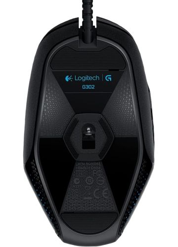 Игровая компьютерная мышь Logitech G302 Deadalus Prime проводная USB геймерская мышка с подсветкой для ПК компьютера и ноутбука G-302 Черная