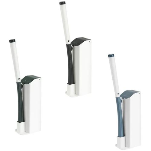 Універсальна щітка для прибирання туалету MTS clip type removable Toilet brush йоржик для унітазу, набір щіток зі змінними насадками і миючим засобом