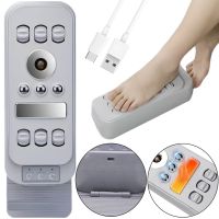 Електромагнітний роликовий масажер для ніг Heating Magnetic Therapy 506-2 4 в 1 акумуляторний інфрачервоний електромасажер з прогріванням стоп від USB