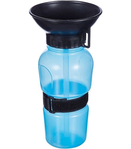 Портативна Дорожня поїлка для собак Aqua Dog Petshy PET Bottle 500 мл автоматична прогулянкова пляшка для води з чашею в дорогу ПЕТ ботл