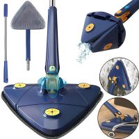 Трикутна телескопічна швабра для сухого та вологого прибирання Multi function MOP MA-89 регульована з віджимом 360 градусів для всіх поверхонь