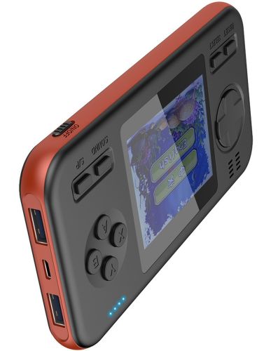 Портативна ігрова Ретро консоль G - 416 2 в 1 приставка з акумулятором повербанк Power Bank 8000mAh на 416 вбудованих ігор Денді, Super Mario, 8 bit