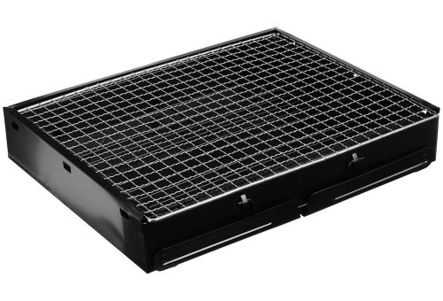 Складной BBQ гриль 43 см BBQ Grill Portable TL-372 раскладной переносной мангал на древесных углях и дровах, портативный барбекю чемодан с сеткой