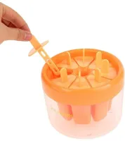 Силіконова форма Зроби сам Ice Cream mold 8 клітинок для морозива, фруктового льоду і ескімо, Морожениця формочка з відсіком для води і підставкою