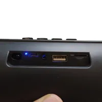Бездротова Bluetooth колонка Kimiso KM - 203 10W з підсвічуванням для прослуховування музики, акумуляторна блютуз акустика 1200mAh FM-радіо AUX від USB