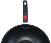 Кухонний набір посуду Longziwei WOK HH23 - 005 2 сковорідки і казанок для приготування їжі 3в1, Казан і сковорода з антипригарним покриттям MAG-782