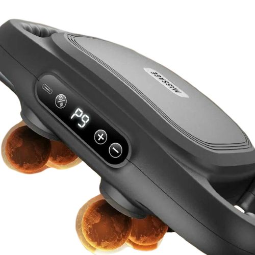 Массажер перкуссионный Massage Gun TosWa YM-K60 для массажа всего тела 6 головок, Ручной аккумуляторный 9 режимов 20 скоростей для мышц и релаксации