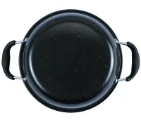 Кухонний набір посуду Longziwei WOK HH23 - 005 2 сковорідки і казанок для приготування їжі 3в1, Казан і сковорода з антипригарним покриттям MAG-782