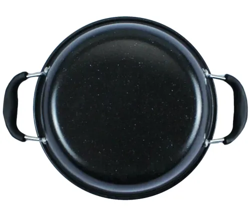 Кухонний набір посуду Longziwei WOK HH23 - 005 2 сковорідки і казанок для приготування їжі 3в1, Казан і сковорода з антипригарним покриттям MAG-782