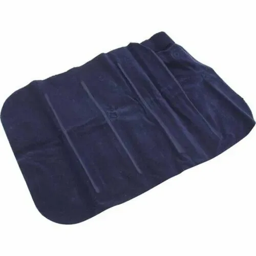 Туристична надувна подушка Intex Inflatable Pillow 68672 47x30 см флокірована для плавання і подорожей Накладка під голову для кемпінгу синя