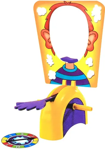 Настільна гра пиріг в обличчя Hasbro Pie Face B7063 для ігор в компанії, розважальна гра Торт в обличчя E111-11 з рулеткою для дітей і дорослих