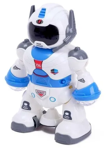 Танцюючий робот Dancing Robot Light and Music LZCZ 6678-5 з підсвічуванням для дітей, Дитячий світиться робот іграшка зі світлом на батарейках