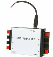 Універсальний двоплатний Підсилювач напруги RGB Amplifier XM-01 12V-24V 6A для світлодіодної LED стрічки, контролер 12В для лід стрічок Сріблястий