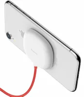 Бездротове зарядний пристрій Baseus Suction Cup Wireless Charger WXXP-02, універсальна бездротова зарядка 10W для зарядки телефону Білий