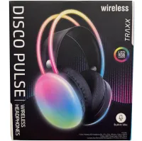Накладні бездротові навушники Bluetooth Welike WK-30 з RGB підсвічуванням Повнорозмірні блютуз стереонавушники з портом AUX для комп'ютера і ноутбука