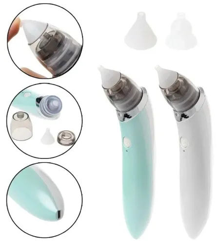 Детский аккумуляторный назальный аспиратор Sniffing Equipment Nasal Aspirator WX-102 USB, Электро Соплеотсос для носа Little Bees PRO HD-8032