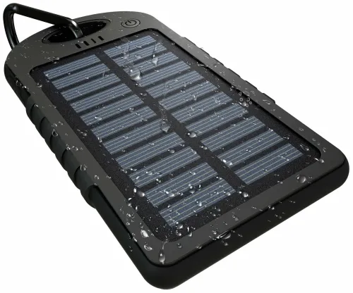 Портативний зарядний пристрій Power Bank Solar Charger JS-3 50000 mAh повербанк c карабіном на сонячній батареї, зовнішній акумулятор 50000 маг