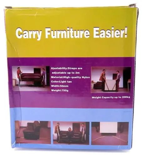 Ремені для перенесення багажу, меблів і важких вантажів Carry Furnishings Easier 6684 такелажний підйомний ремінь для підтримки і перенесення вантажу