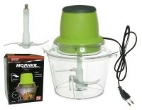 Електричний подрібнювач з двоярусним лезом Leomax блискавка Green ZS-8986 300W 6 в 1 універсальний кухонний блендер зелений подрібнювач-блендер