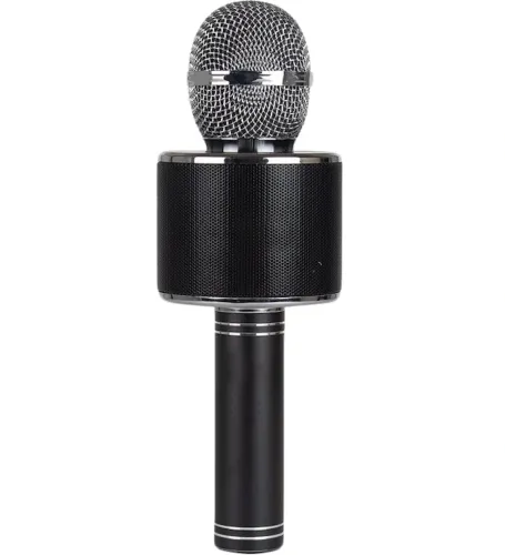 Бездротовий караоке мікрофон WSTER WS-858 Bluetooth USB AUX FM з вбудованим динаміком 5W, блютуз мікрофон з регулятором гучності Q858 для співу