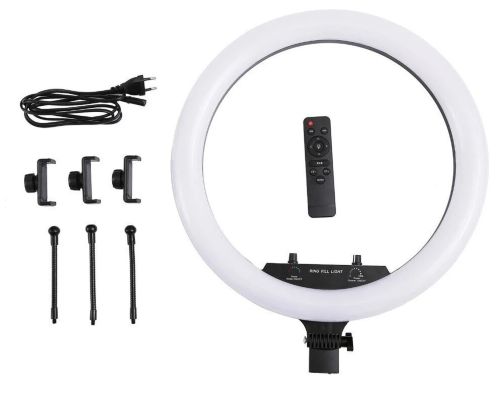 Кільцева LED лампа Ring Fill Light RL - 18 55W з пультом і сумкою 46 см 18 " без штатива Професійна студійна Світлодіодна, m-45 45 см