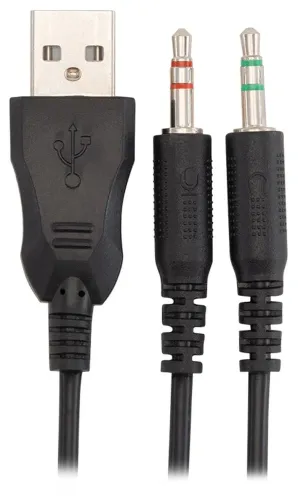 Проводные накладные USB наушники The Engineer A1 с микрофоном и светодиодной LED подсветкой, игровая гарнитура для компьютера, геймерские A-1, А1