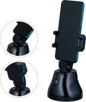 Розумний настільний штатив з датчиком руху Holder Robot Cameraman 360° обертовий смарт штатив, тримач для телефону, смартфона IOS Android