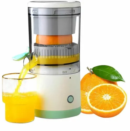 Аккумуляторная ручная мини соковыжималка Citrus Juicer YZJ-001 для цитрусовых, Портативный блендер для ягод и фруктов с USB-зарядкой на аккумуляторе