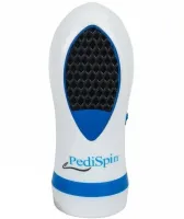 Електрична пемза Pedi Spin Pro Педі спін для видалення огрубілої шкіри стоп і п'ят, прилад для чищення ніг зі змінними насадками Pedispin Біла