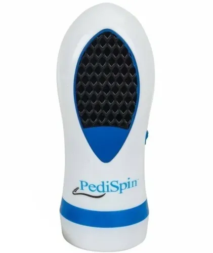 Електрична пемза Pedi Spin Pro Педі спін для видалення огрубілої шкіри стоп і п'ят, прилад для чищення ніг зі змінними насадками Pedispin Біла