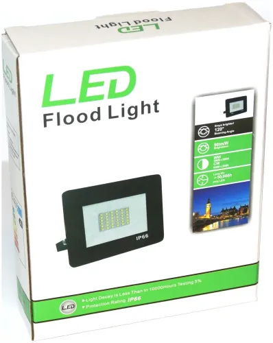 Світлодіодний вуличний прожектор 100W LED Flood Light Series 2 UKC FL-100 з монтажним кріпленням на кронштейн, денний ліхтар 100 Вт IP66 6400К для вулиці від мережі