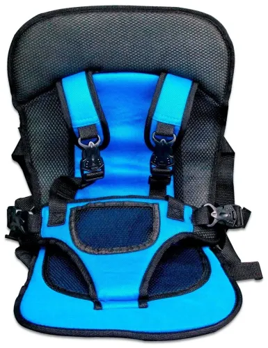 Детское бескаркасное автокресло Multi Function Car Cushion Синий, Универсальное авто кресло ребенку в машину до 25 кг, Удобное автомобильное кресло