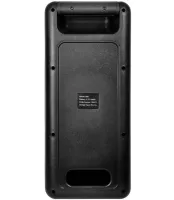Акумуляторна колонка динамік Bluetooth BKK B86 з LED підсвічуванням 20W, бездротова акустична система караоке USB SD FM AUX від акумулятора Чорна