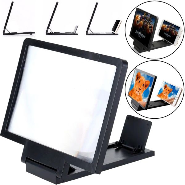 3D збільшувач екрану Enlarged Screen Mobile Phone F1 для телефону, смартфона, збільшувальне скло 26x19 см 3Д збільшувальна підставка, тримач