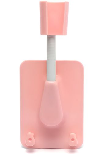 Настенный держатель для душевой лейки Shower Holder AND-129 универсальное вращающиеся крепление с 2 крючками для ручного душа на присоске в ванную