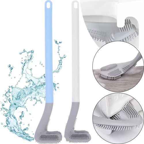 Туалетний навісний йоржик щітка Tanger Toilet brush LTB-01 з щіткою для чищення унітазу з кріпленням на стіну, силіконовий йоржик скребок для туалету