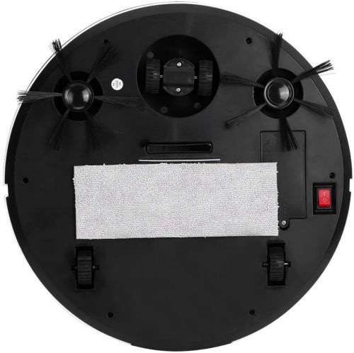 Автоматичний розумний робот пилосос Robot Vacuum Cleaner ES28 бездротовий безшумний робот-пилосос для сухого та вологого прибирання на акумуляторі White