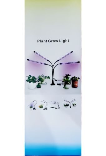 Світлодіодна гнучка фітолампи Grow Light 2 гілки для вирощування кімнатних рослин і розсади, світильник на 2 лампи повний спектр USB з таймером