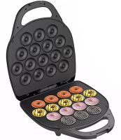 Електрична машинка Hoffmans HM-3010 1400W для приготування пончиків на 16 штук, Апарат для випікання донатів з антипригарним покриттям від мережі