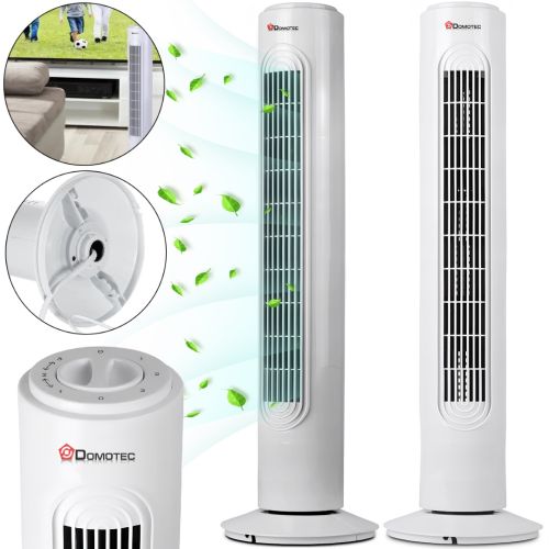 Електричний підлоговий вентилятор Domotec MS-1627 45W 3 режими 78 см колонний охолоджувач повітря з таймером вимкнення для дому від мережі 220V