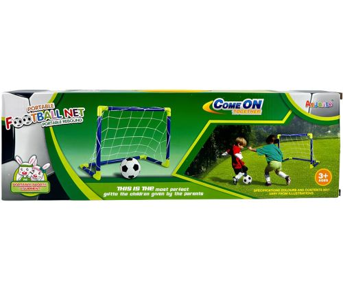 Комплект юного футболіста Anjanle Football Net AZ881 дитячий ігровий набір 56см складні футбольні міні ворота з насосом і м'ячем для гри у футбол