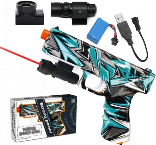 Іграшковий акумуляторний пістолет Water Bomb Gun G - 310 дитячий орбібольний кулемет з гідрогелевими стріляючими кульками орбіз від акумулятора G-717
